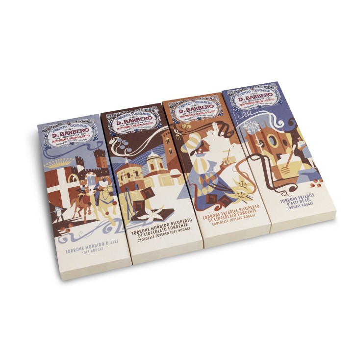 Weiches Nougat mit Schokolade überzogen
