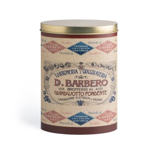 Giandujotti fondenti in scatola di latta ovale