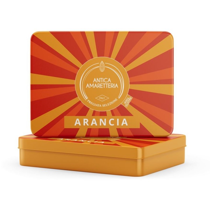 Amaretti  à l'orange en boîte métallique