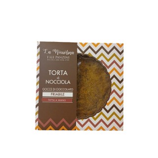 Torta Friabile di nocciole con gocce di cioccolato 300 gr.