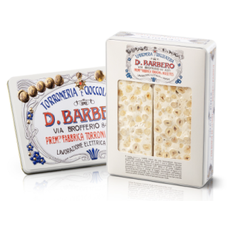 Scatola di metallo contenente 300g di torronfette