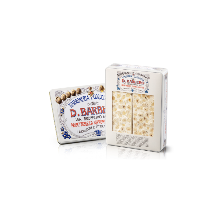 Scatola di metallo contenente 300g di torronfette