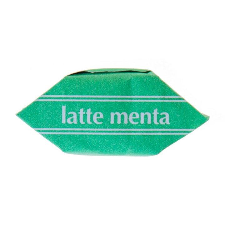 Milk and mint candies in tin box