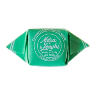 Milk and mint candies in tin box